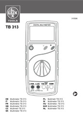 Lux Tools TB 313 Original Instructions Manual