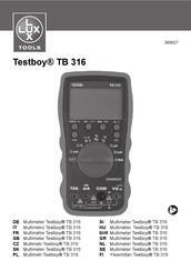 Lux Tools Testboy TB 316 Original Instructions Manual