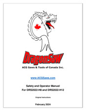 DragonSaw DRS-2022H8 Operator's Manual