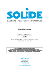 Solide VS 80 4S Instruction Manual