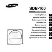 Samsung SDB-100 Installing Manual