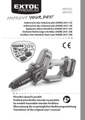 EXTOL PREMIUM 8891922 Translation Of The Original User Manual
