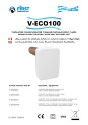 First V-ECO100 Installation, Use And Maintenance Manual