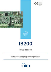 INIM IB200/A Installation And Programming Manual