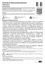 Awenta AHR EASY Operating Manual