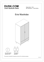 DUSK Evie EVI-WHI-WAR Instructions Manual