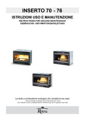 Royal INSERTO 76 Instructions For Use And Maintenance Manual