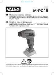 Valex M-PC 18 Instruction Manual And Safety Instructions
