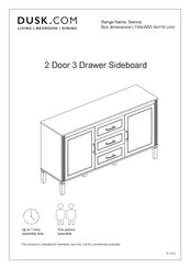 DUSK Hattie 3 Door Sideboard Manual