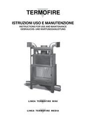 Palazzetti TERMOFIRE MINI Instructions For Use And Maintenance Manual