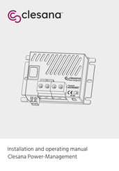 Votronic Clesana Power-Management Installation And Operating Manual