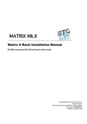 ETC Matrix II Installation Manual