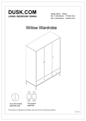 DUSK Willow Console Table Instructions Manual