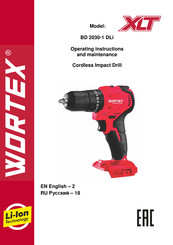 wortex BD 2030-1 DLi Operating	Instructions And Maintenance