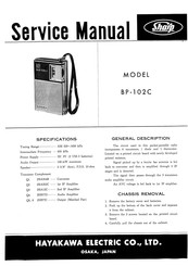 Sharp BP-102C Service Manual