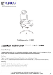 Modern Office Y14248 Assembly Instruction Manual