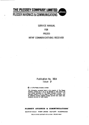 Plessey PR1553 Service Manual