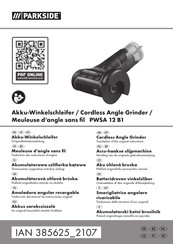Parkside PWSA 12 B1 Translation Of The Original Instructions