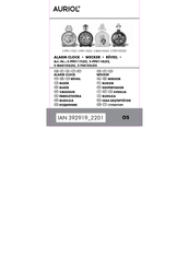 Auriol 392919 2201 Usage And Safety Instructions