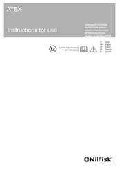 Nilfisk-Advance White-Line VHW321 MC Z22 EXA Instructions For Use Manual