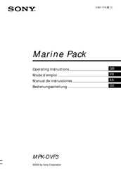 Sony MPK-DVF3 Operating Instructions Manual