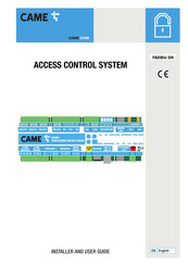 CAME ACS01 Installer And User Manual