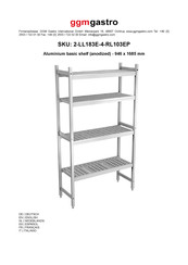 Ggm Gastro 2-LL183E-4-RL103EP Quick Start Manual