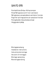AEG SANTO EFB Installation Instructions Manual