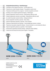 GÜDE 24325 Translation Of The Original Instructions