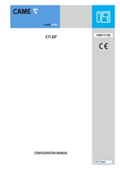 CAME ETI XIP Configuration Manual