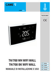 Came TH/700 WH WIFI WALL TH/700 BK WIFI WALL Manual