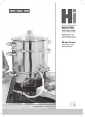 Haushalt International 22041 Directions For Use And Safety Instructions