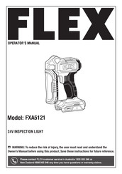 Flex FXA5121 Operator's Manual