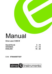 Elma Instruments Elma Laser X360-M Manual