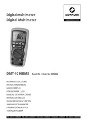 Monacor 0292020 Instruction Manual