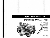 Simplicity 1920 Operator's Manual
