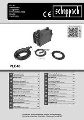 Scheppach PLC40 Translation Of Original Instruction Manual