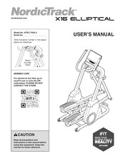 iFIT NordicTrack X16 ELLIPTICAL User Manual