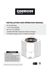 Trane OXBOX 30 Installation And Operation Manual