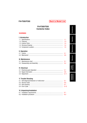 Panasonic FA-F350 Manual