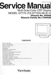 ViewSonic GT775 Service Manual