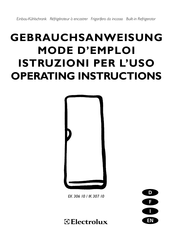 Electrolux EK 306 10 Operating Instructions Manual