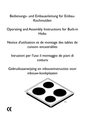Zanussi EHE 642 K Operating And Assembly Instruction Manual