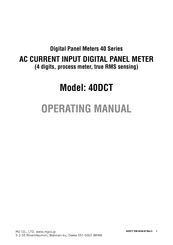 MG 40 Series Operating Manual