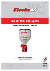 Stocks AG Fan Jet Mini Vari-Speed Operating Manual & Parts List