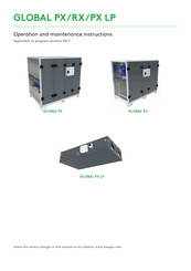 Swegon GLOBAL PX Operation And Maintenance Instruction