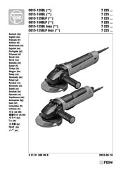 Fein CG15-150BLP Series Translation Of The Original Instructions