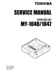 Toshiba MY-1040 Service Manual