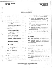 Bell System 507A Installation Manual