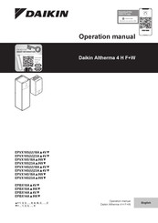 Daikin Altherma 4 H F+W Operation Manual